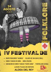 Aldea del Rey pone el broche de oro a la programaci�n cultural veraniega con el IV Festival de Folklore