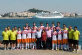 El Cartagena Fútbol Sala luce la bandera de la provincia marítima en su nueva equipación