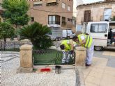 El Ayuntamiento de Lorca lleva a cabo trabajos de mejora en la Plaza del Negrito a travs de los alumnos de los programas municipales de empleo y formacin