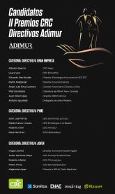 Candidatos a los II Premios CRC Directivos ADIMUR 2023