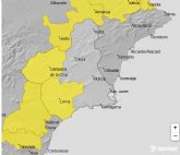 Aviso amarillo por lluvia y tormenta en la Regin de Murcia