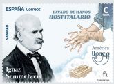 Correos presenta un sello dedicado al lavado de manos hospitalario promovido por Ignaz Semmelweis