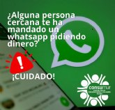 CONSUMUR alerta de la nueva estafa por WhatsApp por la que nos pueden robar hasta 1.000 euros