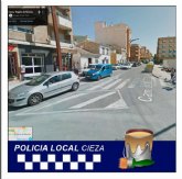 Trabajos de repintado de la senalizacin viaria horizontal este jueves en el Camino de Murcia