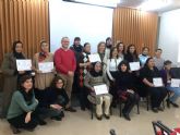 Entrega de diplomas a los alumnos del taller de costura y reparacin de prendas organizado por el Ayuntamiento de Molina de Segura y la Asociacin Proyecto Abraham