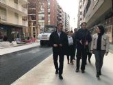Obras en la avenida Juan Carlos I de Lorca