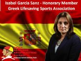 Isabel García Sanz es reconocida como Miembro Honoraria de la Asociación Griega Deportiva de Salvamento
