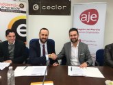 Los Jvenes Empresarios del Guadalentn y AJE Regin de Murcia firman un Convenio de Colaboracin