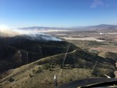 Movilizados efectivos del Plan Infomur para apagar un incendio forestal declarado en la Sierra de Carrascoy