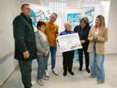 La Asociación de Alzheimer de Lorca recibe la recaudación del torneo de fútbol solidario celebrado en Navidad