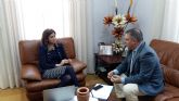 El director general de Simplificación de la Actividad Empresarial y Economía Digital, se reune con la alcaldesa de Archena
