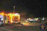 Los Bomberos de Cartagena intervienen en un accidente de tráfico entre Torreciega y el Polígono Cabezo Beaza