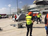 Proteccin Civil Torre Pacheco interviene en el simulacro de accidente en el aeropuerto de Corvera