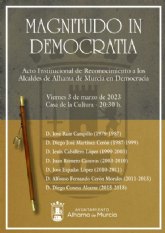 �Magnitudo in Democratia�: Alhama rinde homenaje a sus alcaldes desde 1979 hasta 2018