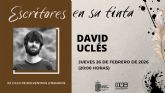 David Ucl�s inaugura la XX � edici�n de Escritores en su tinta el pr�ximo jueves 26 de febrero