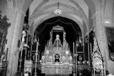 Altar de Cultos de la Hermandad de la Soledad de Alcalá del Río para la celebración del Septenario en honor a la Virgen de los Dolores en su Soledad Coronada