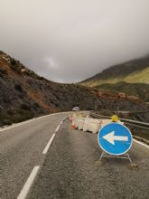 La Comunidad realizar una obra de emergencia en la carretera de Cedaceros para reparar los danos provocados por las lluvias de esta semana