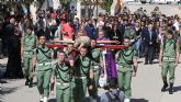 Emotiva procesión del Cristo Universitario de la Salud en la UCAM con la Brigada Paracaidista