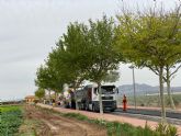 Trabajos de asfaltado en Santa Rosalía