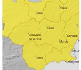Meteorología actualiza los avisos de nivel amarillo, por lluvias, previstos para próximo lunes