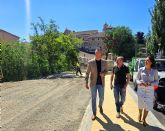 El Ayuntamiento de Caravaca mejora el Paseo de Santa Clara con nuevo acerado y la reorganización de la zona de aparcamientos