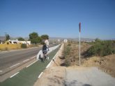 Turismo finaliza la senda que une la Va Verde de Mazarrn con el casco urbano del municipio