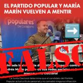 'Mara Marn y el PP de Calasparra vuelven a mentir'