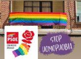 El PSOE de La Unión denuncia la quema de la bandera LGTBI+ en la sede de Juventudes