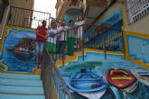 Escalart llena de arte las escaleras de la localidad