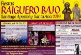 Las fiestas del Raiguero Bajo en honor a Santiago Apstol y Santa Ana se celebran este prximo fin de semana del 26 al 28 de julio