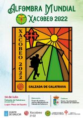 Calzada de Calatrava se une a ms de 310 ciudades en el mayor proyecto mundial de alfombristas con motivo del Xacobeo 2022