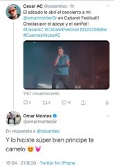 Cesar AC abre el concierto de Omar Montes en Cabaret Festival