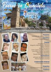 'Acordes con la palabra', en su periplo provincial, recalar� en 'Poes�a en Gran�tula' el �ltimo s�bado de agosto