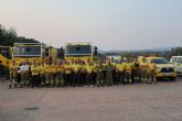 Los efectivos de la Regin de Murcia concluyen su misin en los incendios forestales de Cceres