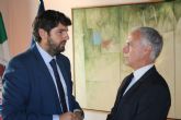 El presidente Fernando Lpez Miras recibi hoy en el Palacio de San Esteban al cnsul honorario de Mxico en Murcia