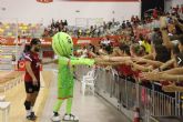 Mil escolares de Cartagena animan al Jimbee antes del derbi de fútbol sala contra Elpozo Murcia