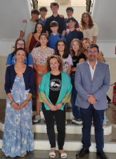 El alcalde recibe a los Erasmus alemanes que visitan el Colegio Madre del Divino Pastor