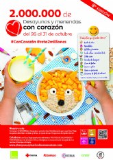 Desayunos y meriendas para niñas y niños atendidos por Cruz Roja