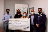 'El Corte Ingls' entrega a APANDA el cheque de la VII Gymkhana solidaria de COEC y la Cmara de Comercio