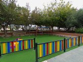 Parque infantil renovado junto al Conservatorio de Msica de Cartagena