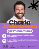 TALENTISMO organiza en Jumilla una charla sobre el bienestar emocional de ninos, ninas y adolescentes con el psic�logo Javier de Haro de Teayudoaeducar