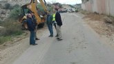 Reparación de los daños ocasionados por la DANA en el camino Cañada Gil, Ricote