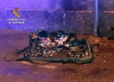 La Guardia Civil detiene al presunto autor de dos incendios en contenedores de residuos urbanos de Alguazas