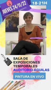 El Auditorio acoge el jueves una jornada de pintura en vivo de la artista Ana Piñera