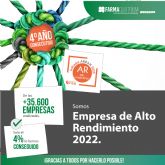 Farmaquatrium alcanza un ano m�s el indicador ard�n 2022-empresa de alto rendimiento