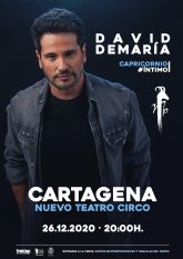 David Demara presenta su ltimo trabajo discogrfico en formato ntimo en el Nuevo Teatro Circo de Cartagena