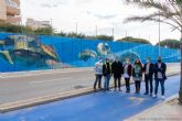 Finaliza el gran mural marino de Monteblanco en La Manga del Mar Menor