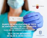 Las Torres de Cotillas contará con un punto móvil para test de antígenos y vacunaciones contra la COVID-19 para mayores de 12 años