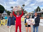Paula Navarro Berbel y Mario Molina Salas, ganadores de la Carrera Popular de Navidad de �guilas