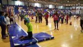 La fase Municipal de Jugando al Atletismo en su categoria alevin se disputa en el Pabellon Municipal